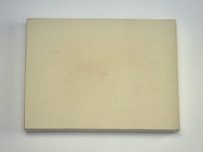 白 長角手造り水石 8号 幅約24cm×奥行約18cm×高さ約2～3cm