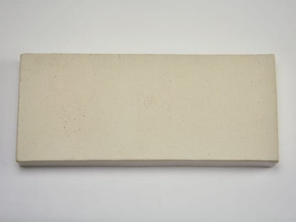 白 長角手造り水石 9号 幅約27cm×奥行約12cm×高さ約2～3cm