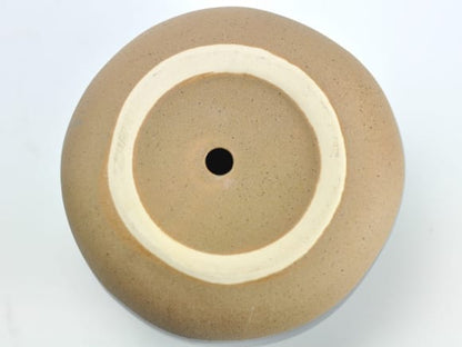 ポリーヌ 紺M【受け皿付き】6号 幅約18cm×高さ約14cm