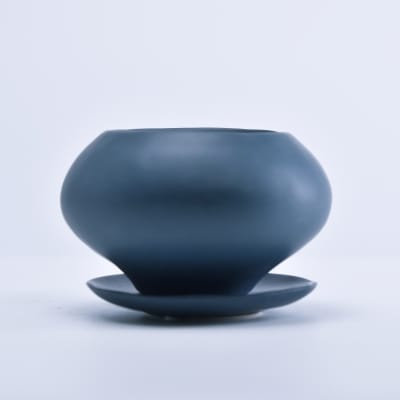 葉室-はむろ- 濃青S【受け皿付き】幅11.5cm×高さ7cm/内寸幅7cm