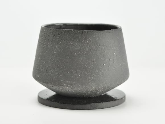 イオニアラウンド グレイL【受け皿付き】幅約16cm×奥行約15cm×高さ約11.5cm/内寸幅約12cm×奥行約11cm×高さ約10cm