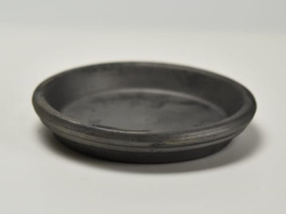 椀型いぶし 4号【受け皿付き】幅約12～13cm×高さ約6～7cm 受け皿幅約12～13cm×高さ約2cm
