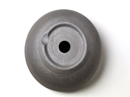 銀灰 和モダン丸鉢 6号 幅約18.5cm×高さ約12.5cm