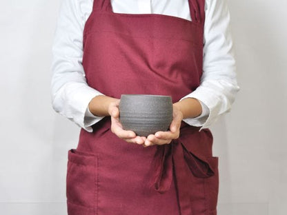 銀灰 和モダン丸鉢 3号 幅約8.5cm×高さ約7.7cm