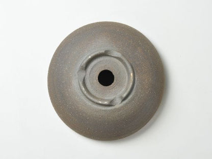 銀灰　和モダン鉢 椀型6.5号　鉢幅　約20.5cm×高さ9.5cm