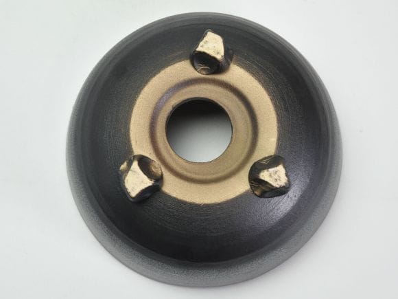 銀彩 足付 8号 幅19cm×高9.5cm