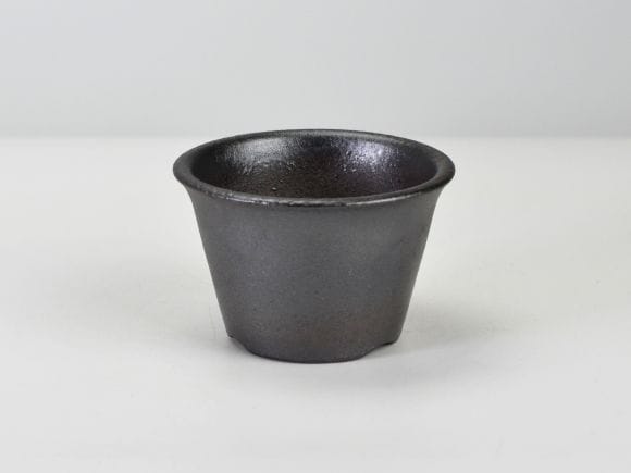黒3.5号 浅型ラッパ鉢を販売｜盆栽妙 – 盆栽妙 本店