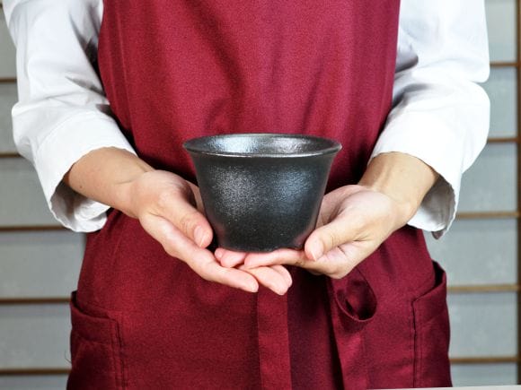 黒3.5号 浅型ラッパ鉢を販売｜盆栽妙 – 盆栽妙 本店