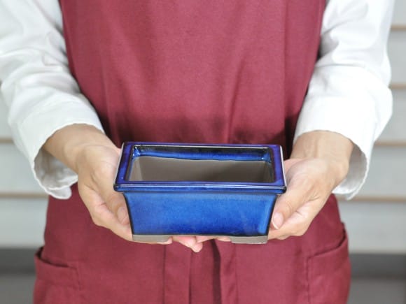 萬古焼】生子4.5号長角切足を販売｜盆栽妙 – 盆栽妙 本店
