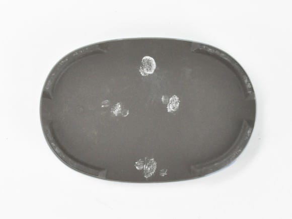 瀬戸焼キンヨー5号小判水石 幅15.8cm×奥行き10.5cm×高さ1.7cm