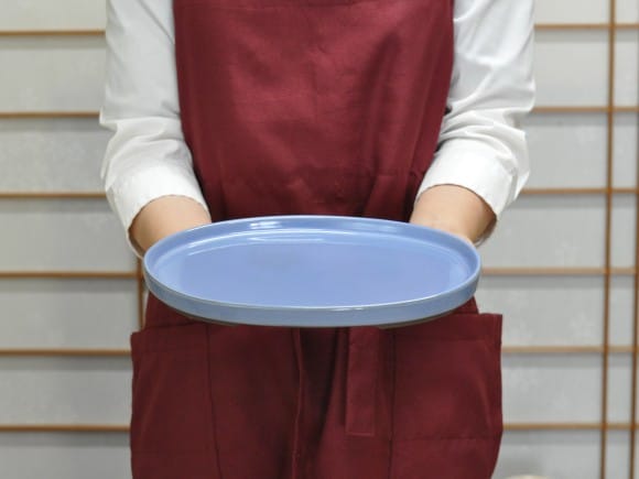 瀬戸焼キンヨー8号小判水石 幅26cm×奥行き17.5cm×高さ2cm