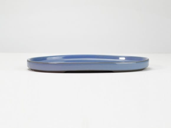 瀬戸焼キンヨー9号小判水石 幅28.5cm×奥行き20cm×高さ2cm