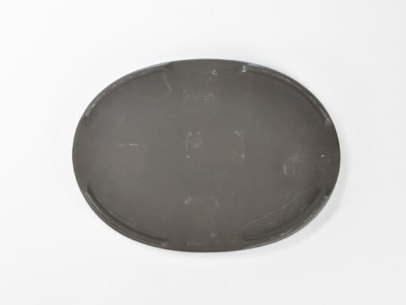瀬戸焼キンヨー10号小判水石 幅31.5cm×奥行き23cm×高さ2.5cm