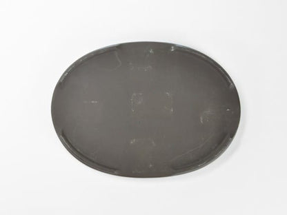瀬戸焼キンヨー10号小判水石 幅31.5cm×奥行き23cm×高さ2.5cm