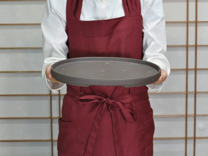 瀬戸焼ウ泥10号小判水石(穴ナシ) 幅31cm×奥行き21cm×高さ2.8cm