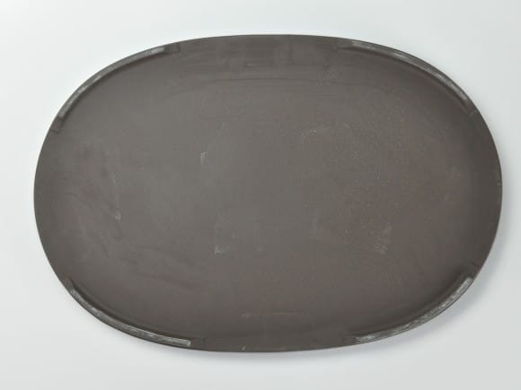 瀬戸焼生子13号小判水石(穴ナシ) 幅41cm×奥行き28cm×高さ3cm