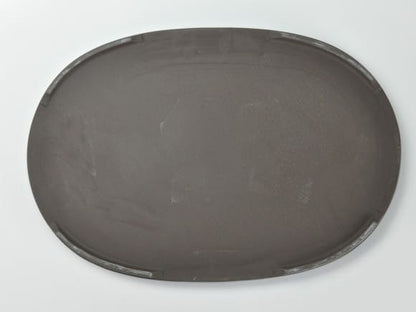 瀬戸焼生子13号小判水石(穴ナシ) 幅41cm×奥行き28cm×高さ3cm