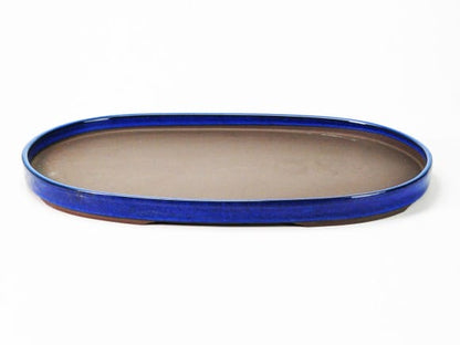 瀬戸焼生子14号小判水石(穴ナシ) 幅44.7cm×奥行き28.5cm×高さ3.2cm