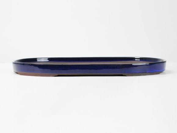 瀬戸焼生子15号小判水石(穴ナシ) 幅47.9cm×奥行き32cm×高さ3.3cm