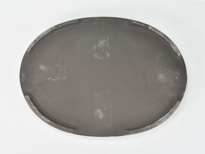 瀬戸焼クリーム10号小判水石(穴ナシ) 幅31cm×奥行き21cm×高さ2.8cm