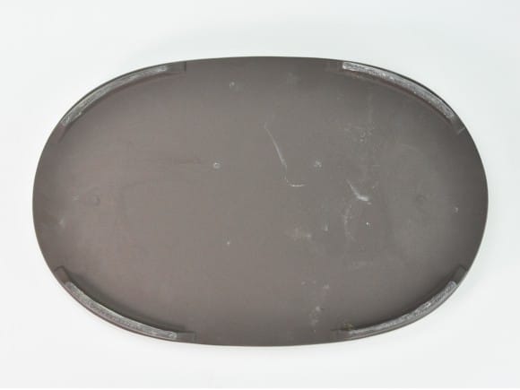 瀬戸焼クリーム12号小判水石(穴ナシ) 幅37cm×奥行き23.7cm×高さ3cm