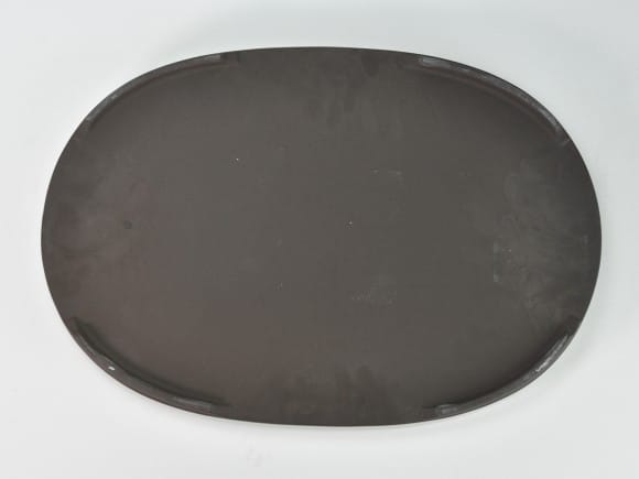 瀬戸焼クリーム13号小判水石(穴ナシ) 幅41cm×奥行き28cm×高さ3cm