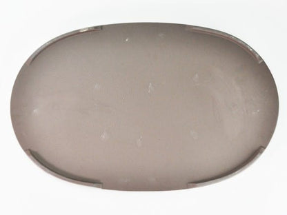 瀬戸焼クリーム14号小判水石(穴ナシ) 幅44.7cm×奥行き28.5cm×高さ3.2cm