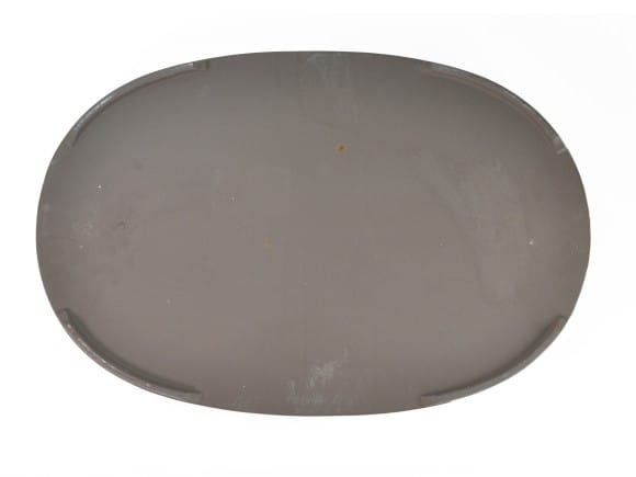 瀬戸焼クリーム15号小判水石(穴ナシ) 幅47.9cm×奥行き32cm×高さ3.3cm