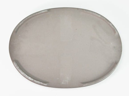 瀬戸焼オリベ10号小判水石(穴ナシ) 幅31cm×奥行き21cm×高さ2.8cm