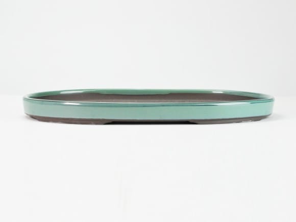 瀬戸焼オリベ13号小判水石(穴ナシ) 幅41cm×奥行き28cm×高さ3cm