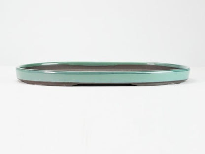 瀬戸焼オリベ13号小判水石(穴ナシ) 幅41cm×奥行き28cm×高さ3cm