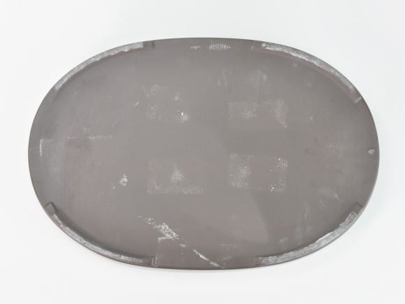 瀬戸焼オリベ13号小判水石(穴ナシ) 幅41cm×奥行き28cm×高さ3cm