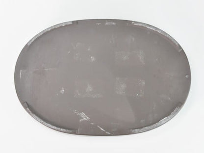 瀬戸焼オリベ13号小判水石(穴ナシ) 幅41cm×奥行き28cm×高さ3cm