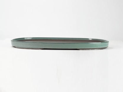 瀬戸焼オリベ14号小判水石(穴ナシ) 幅44.7cm×奥行き28.5cm×高さ3.2cm