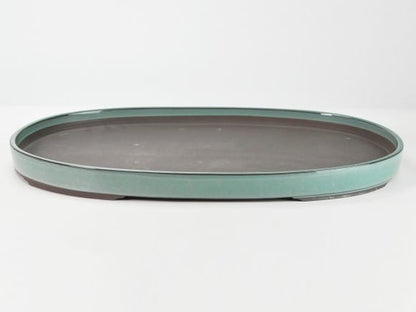 【瀬戸焼】オリベ15号小判水石(穴ナシ) 幅47.9cm×奥行き32cm×高さ3.3cm