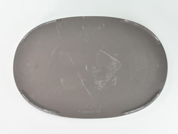 【瀬戸焼】オリベ15号小判水石(穴ナシ) 幅47.9cm×奥行き32cm×高さ3.3cm
