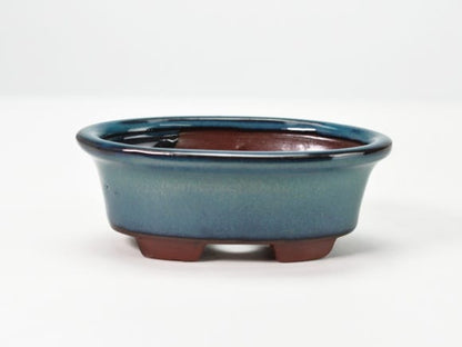 紺碧小判 4号 鉢幅13cm×奥行き9cm×高さ4cm