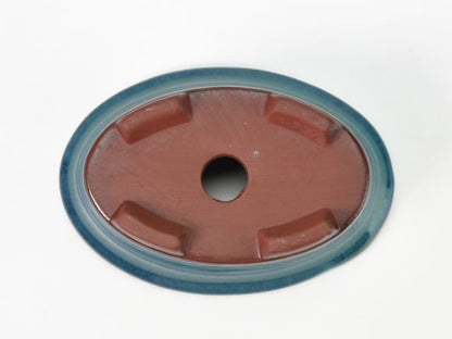 紺碧小判 4号 鉢幅13cm×奥行き9cm×高さ4cm