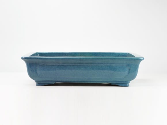 なまこ長方撫角 盆栽鉢 13号  鉢幅41cm×奥行き31cm×高さ10cm