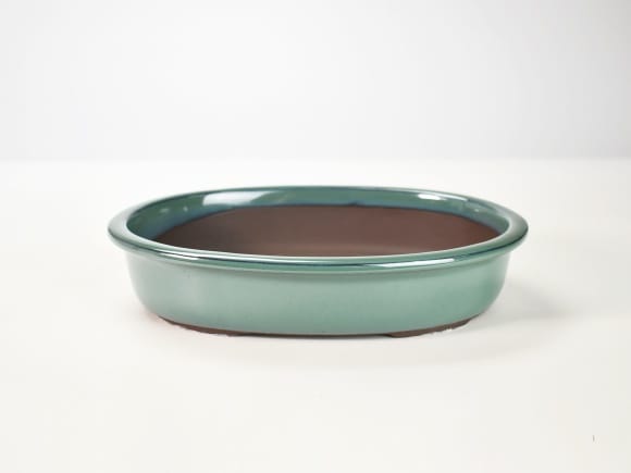 瀬戸焼 オリベオカメ小判 8号 幅25cm×高さ5cm