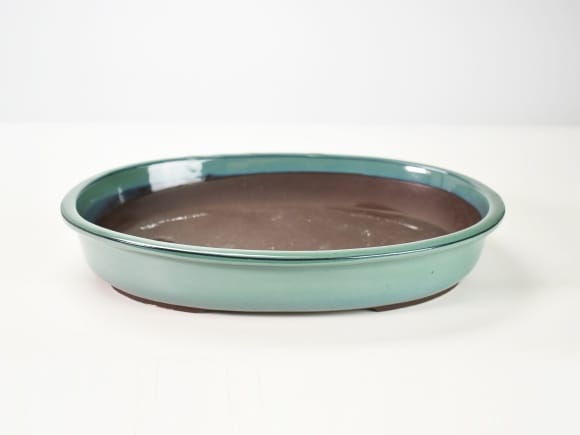 瀬戸焼 オリベオカメ小判 10号 幅31cm×高さ5cm