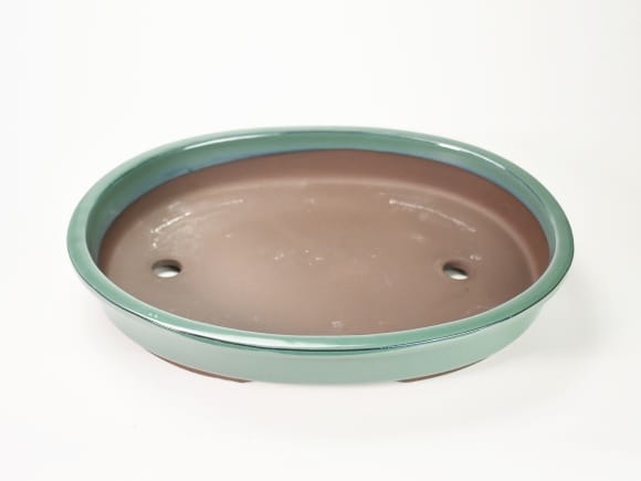 瀬戸焼 オリベオカメ小判 12号 幅37cm×高さ6cm
