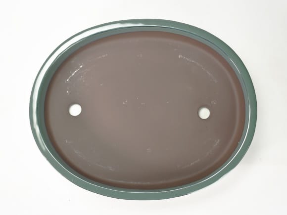 瀬戸焼 オリベオカメ小判 12号 幅37cm×高さ6cm