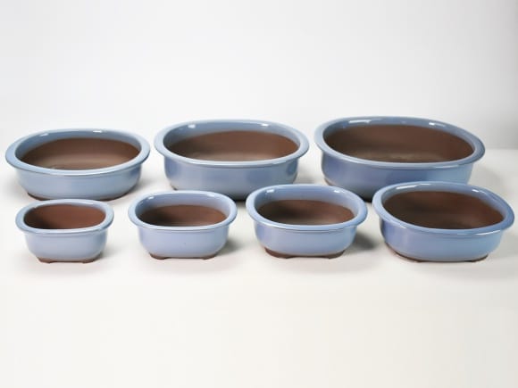 水盤 盆栽鉢時代落款白一菁陶園楕円水盤水石苔珠盆栽盆栽敷 楽天市場