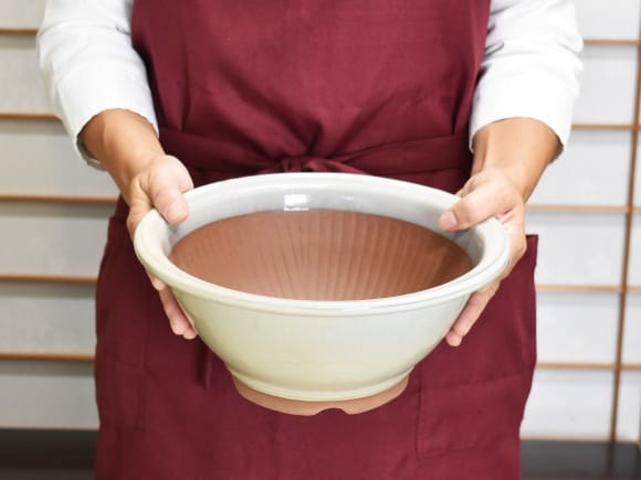 万古焼 クリームスリ鉢 8号 幅26cm×高さ11.5cm