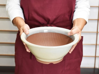 万古焼 クリームスリ鉢 8号 幅26cm×高さ11.5cm