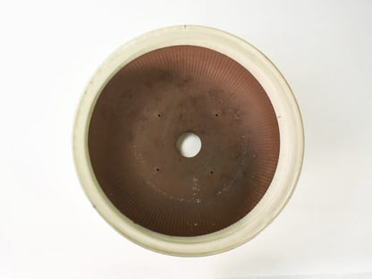 万古焼 クリームスリ鉢 12号 幅37cm×高さ14.5cm