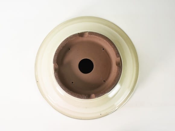 万古焼 クリームスリ鉢 12号 幅37cm×高さ14.5cm