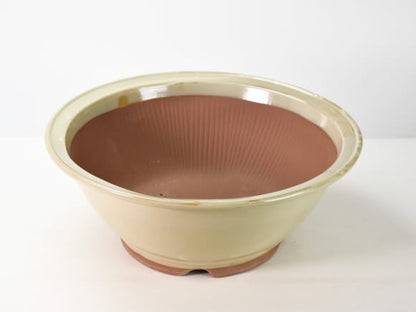 万古焼 クリームスリ鉢 13号 幅41.5cm×高さ16cm