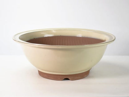万古焼 クリームスリ鉢 14号 幅44cm×高さ16.5cm